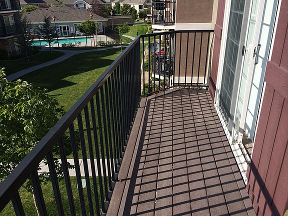 Outdoor storage closet on deck for bicycles, tools, etc.