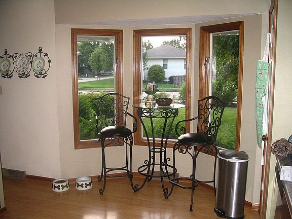 Bay window in kitchen