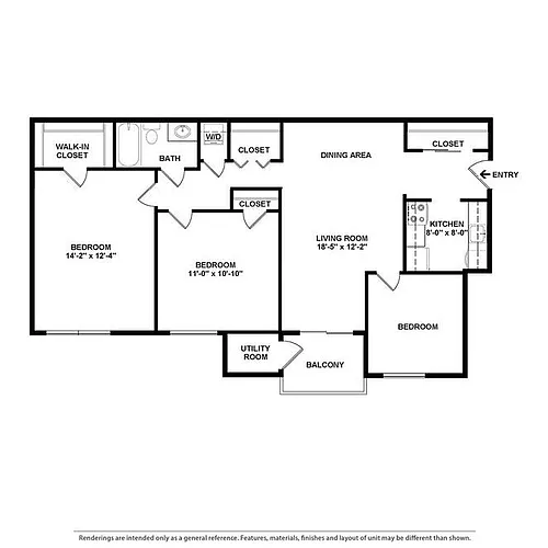 Floor plan 3 Bedroom JR