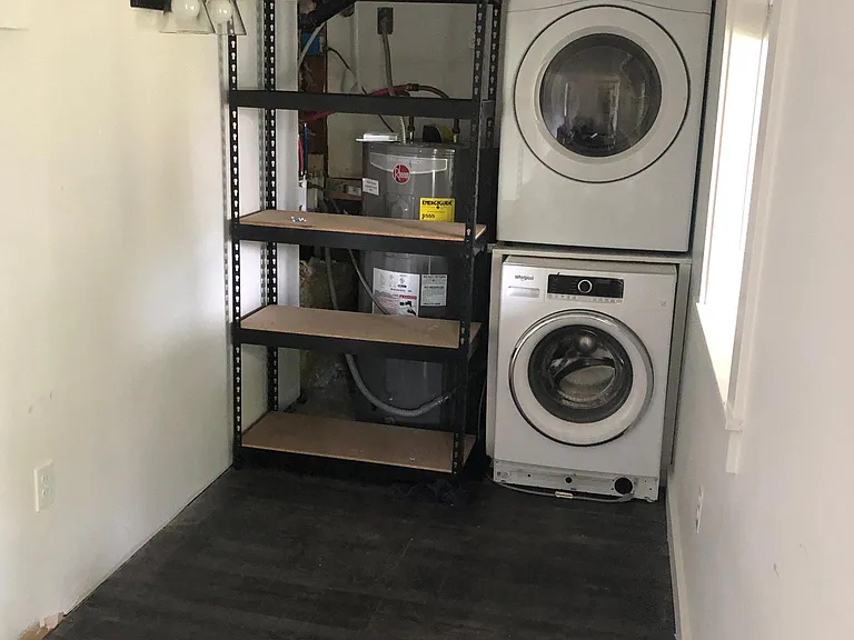 "extra room" with laundry, might be. good office area, or store bike and other items