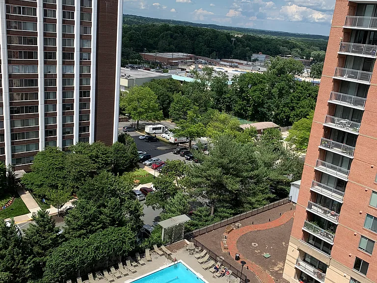 View of pool and courtyard (not from unit)