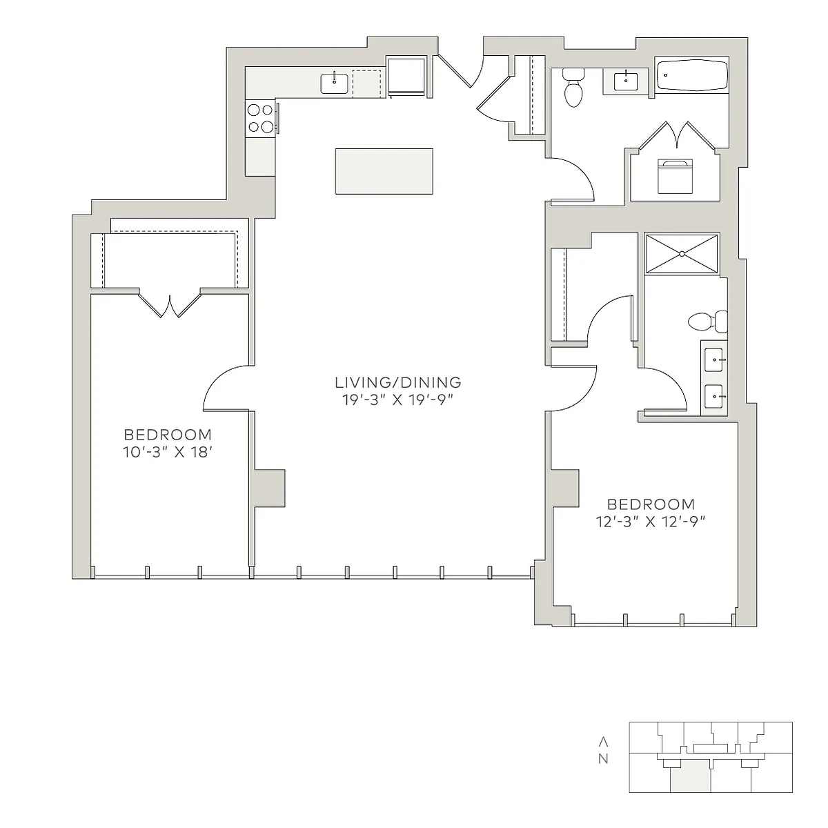 Floor plan sop-2b2T