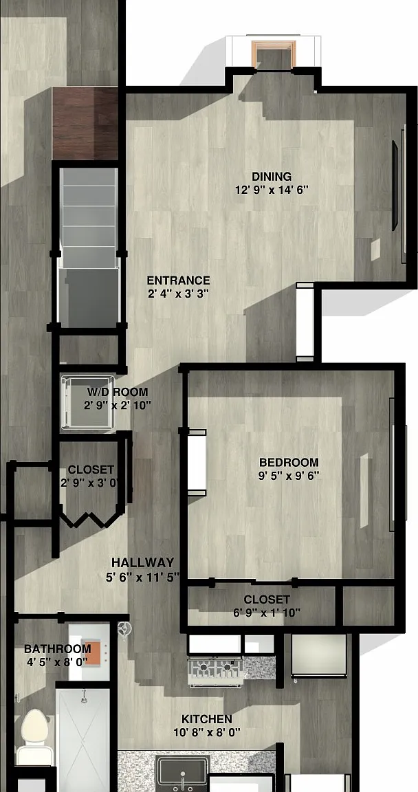 1 bed, 460 sqft, $900 — Photo 2