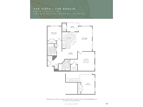 Floor plan Dahlia - Vista