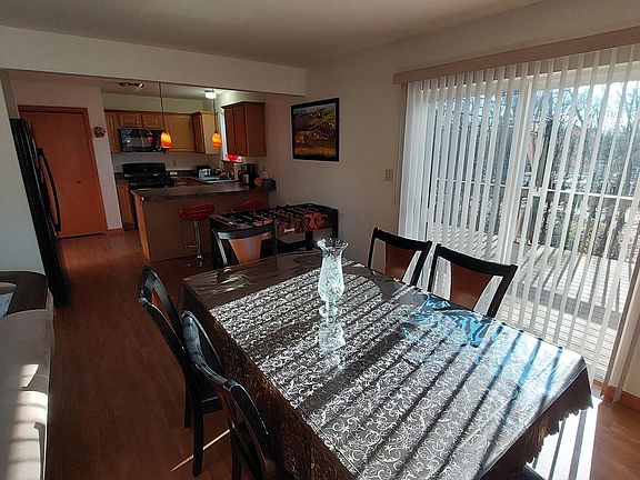 Dining plus kitchen in the back