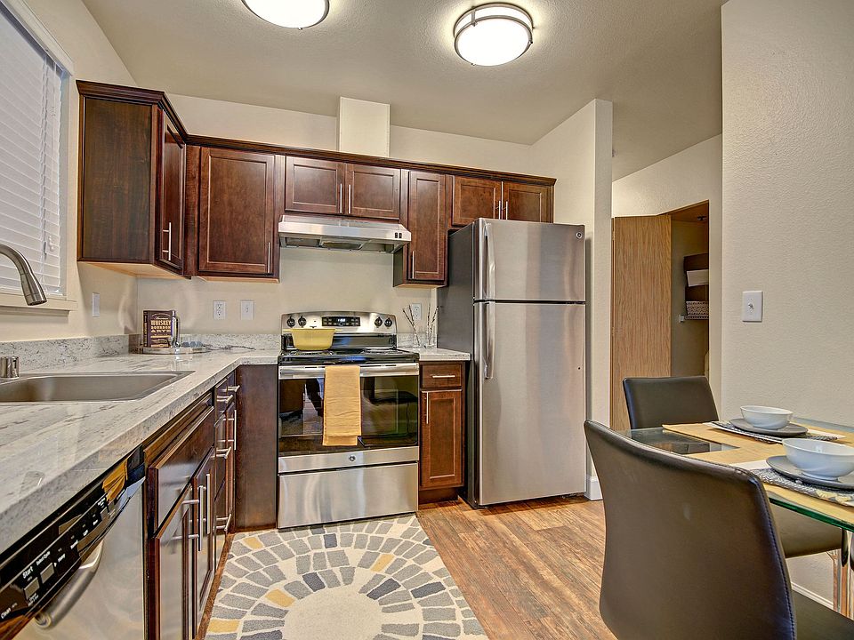 Kitchen with stainless steel appliances, ample counter space and lots of cabinet storage
