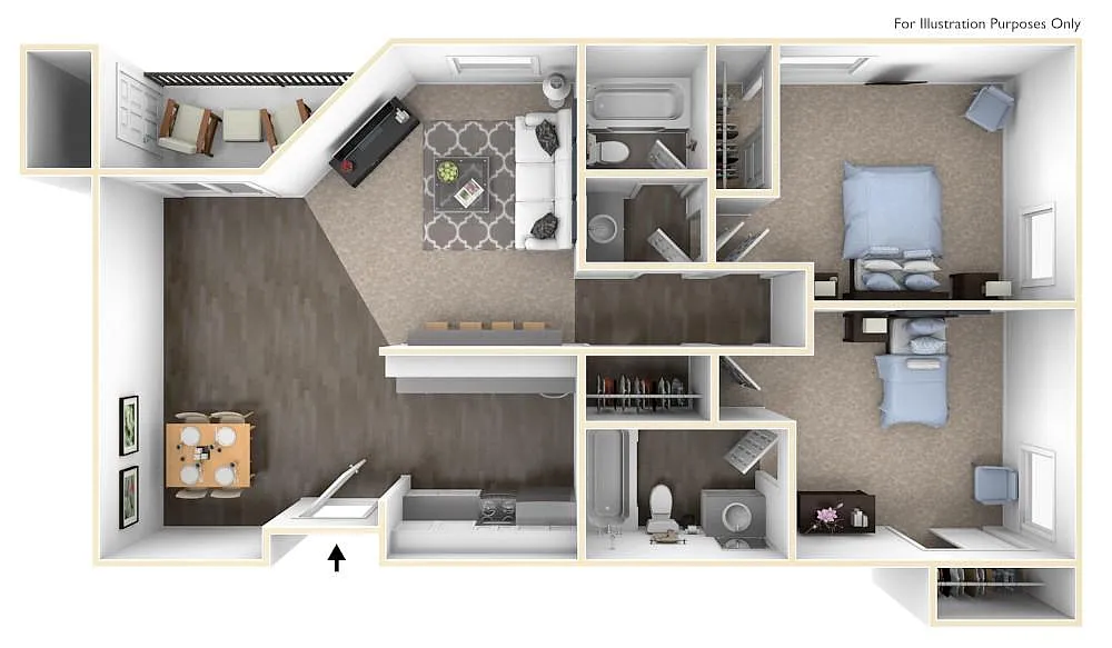 Floor plan 2X2 SM