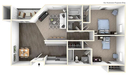 Floor plan 2X2 SM