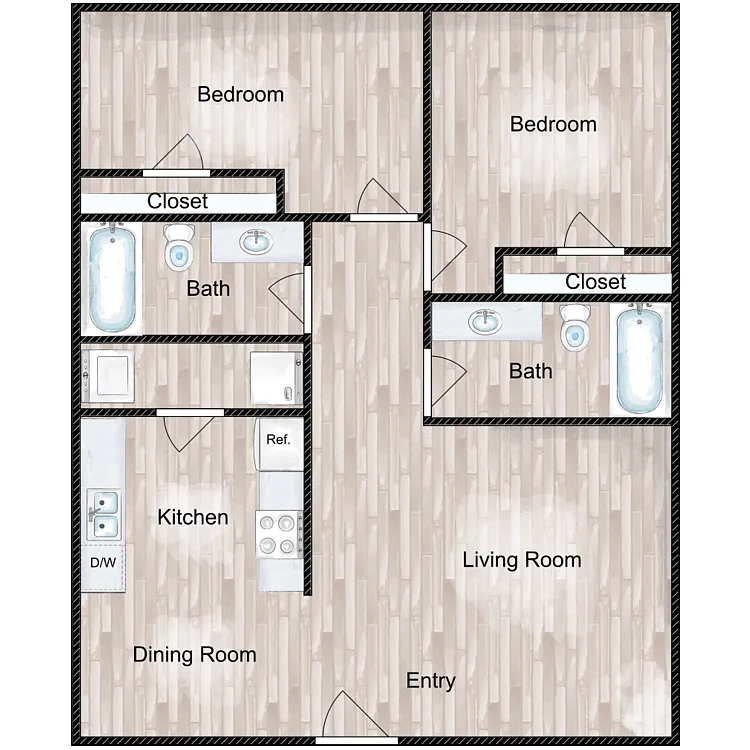 Floor plan The Chandler