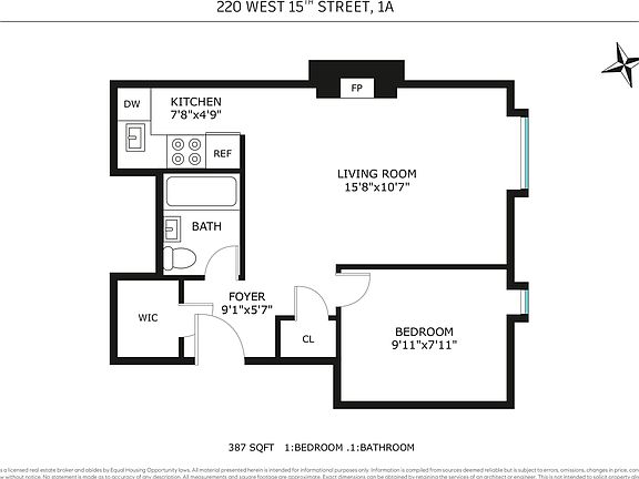 2nd image of 220 W 15th St APT 1A