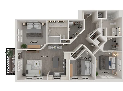 Floor plan F1