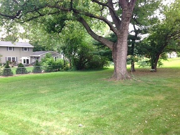 wonderful flat and treed backyard for activities or just rel