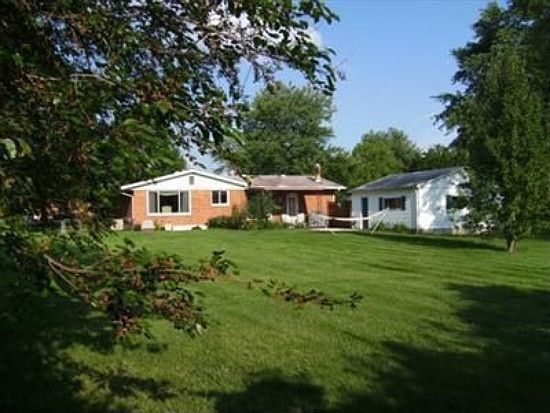 Large fenced backyard