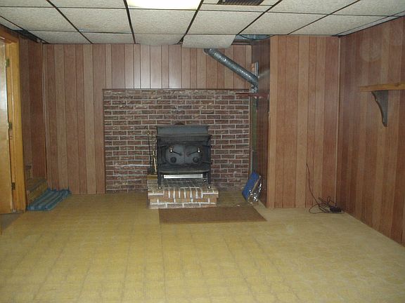 Wood burner in Basement