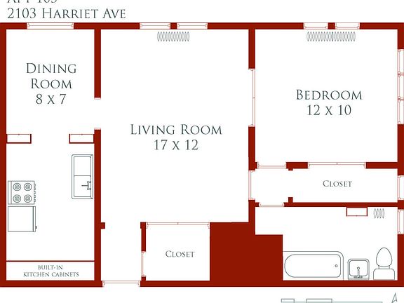 2nd image of 2103 Harriet Ave APT 105