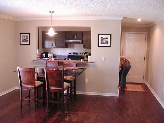Dining area with kitchen pass-through