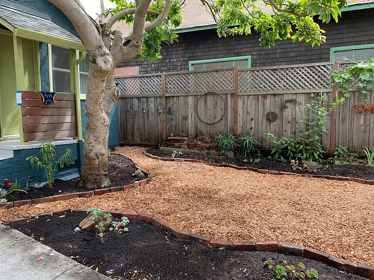 Private garden area