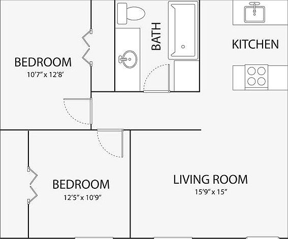 2nd image of 1329 W Mary St APT 115