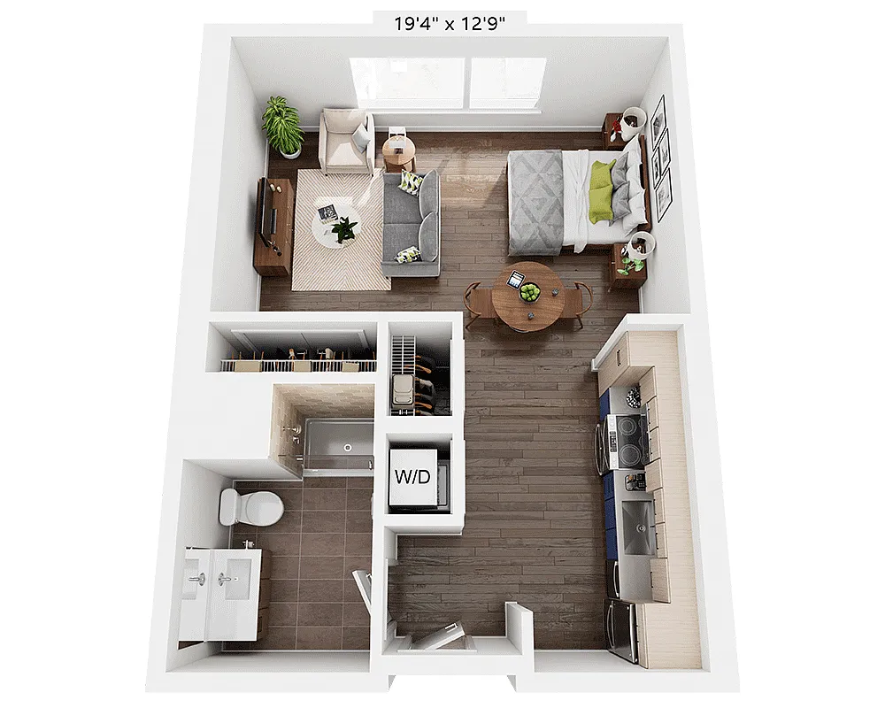 Floor plan Studio E1II