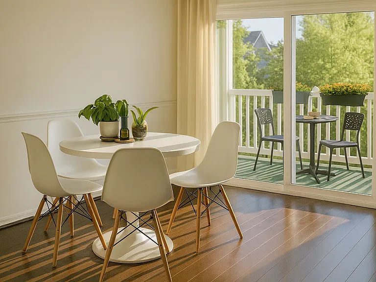 Dining area / Sliding door to balcony