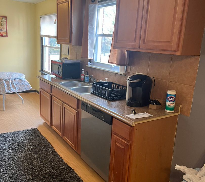 Updated kitchen with new appliances.