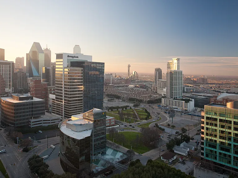 Take in views of the Dallas skyline and enjoy the energy of city living.