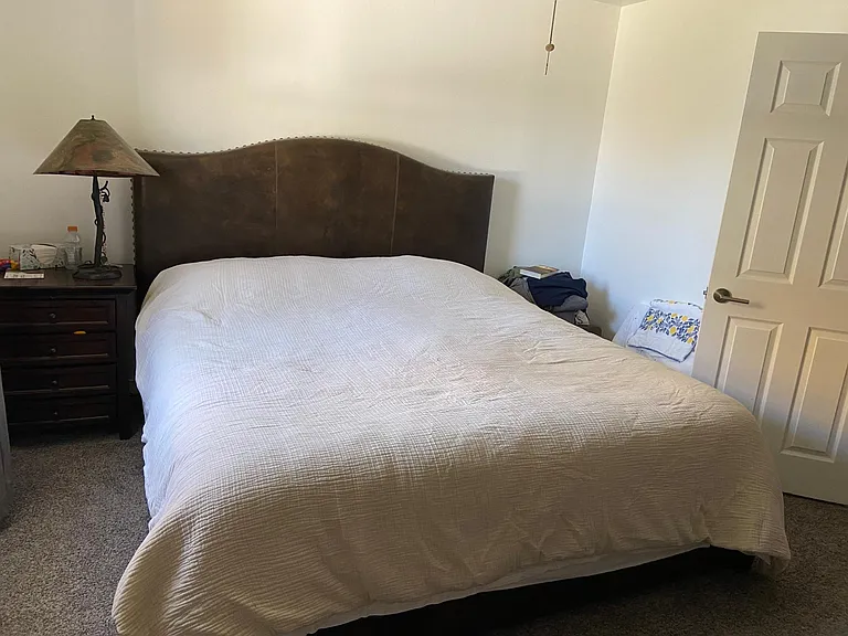 Master bedroom fits king bed