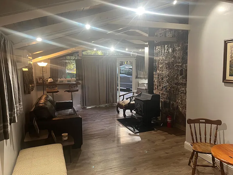 View from back of cottage looking to front/entrance