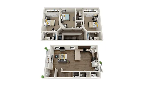 Floor plan 3x3.5 Cottage Premium
