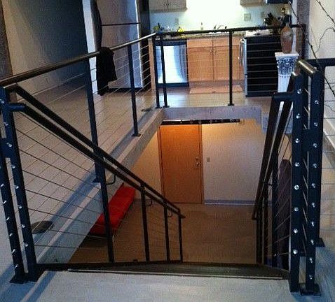 To basement