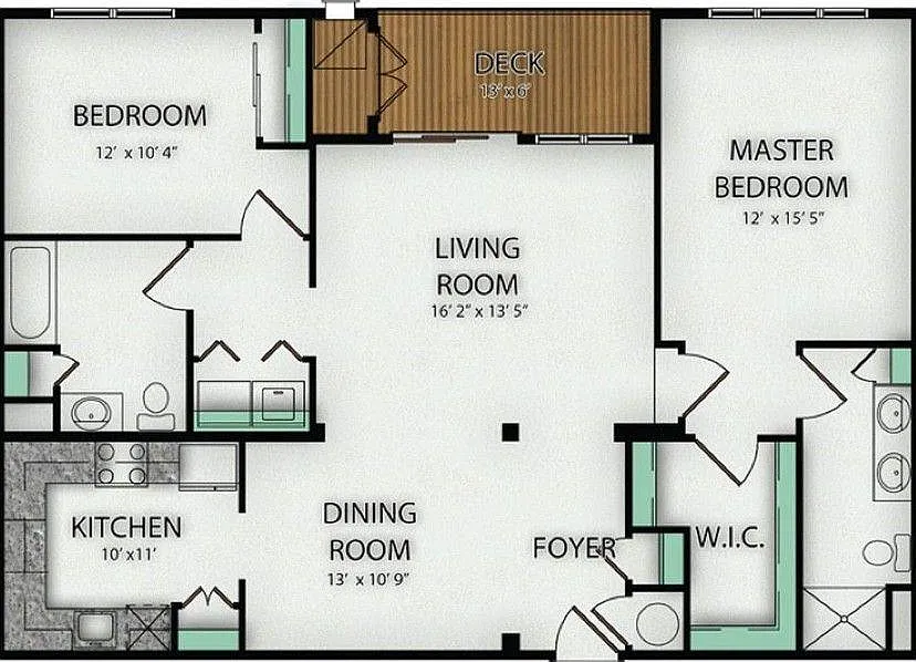 2 bed, 1305 sqft, $2,650 — Photo 3