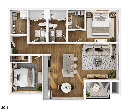 Floor plan 2C-1