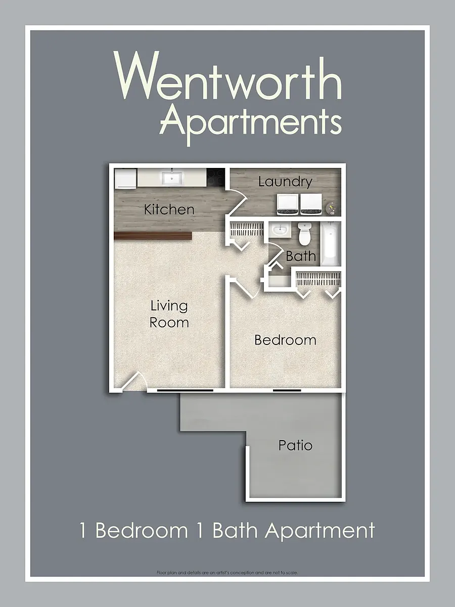 Floor plan 1 Bed 1 Bathroom