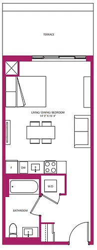 Floor plan Studio