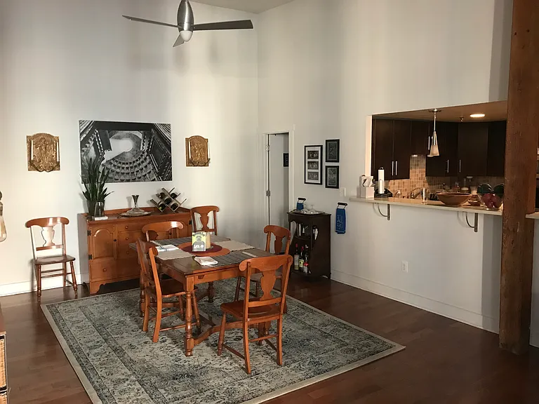 Spacious dining area - enough room for 2 tables, seating 16+ guests (see later picture)