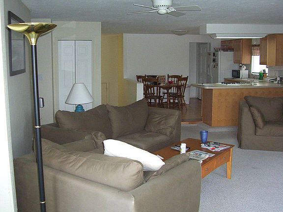 Large living room and kitchen