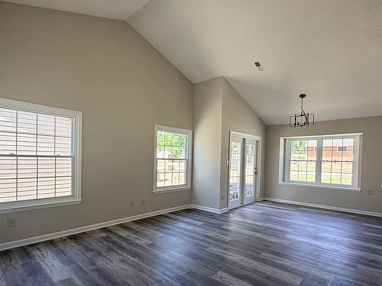 living room and dining room