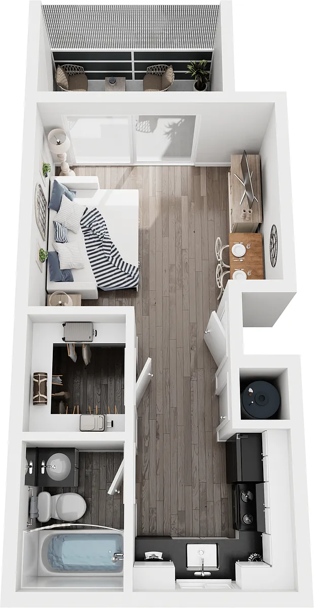 Floor plan Studio Premium