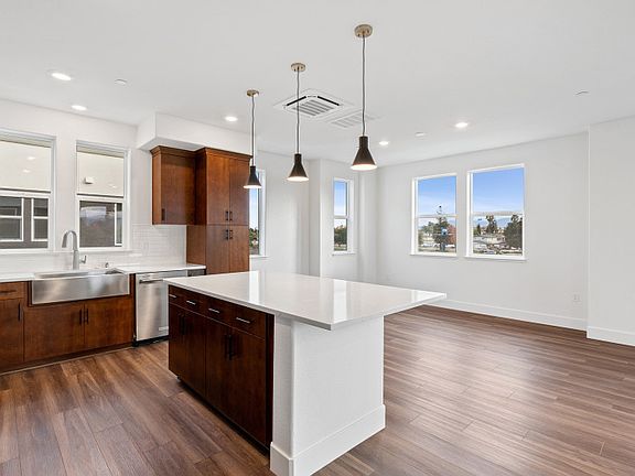 Kitchen overlooking cafe area