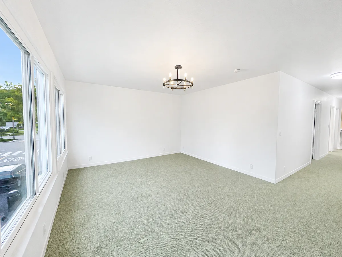 Large lightfulled living room with new carpet - 9A Locust Ave #9A