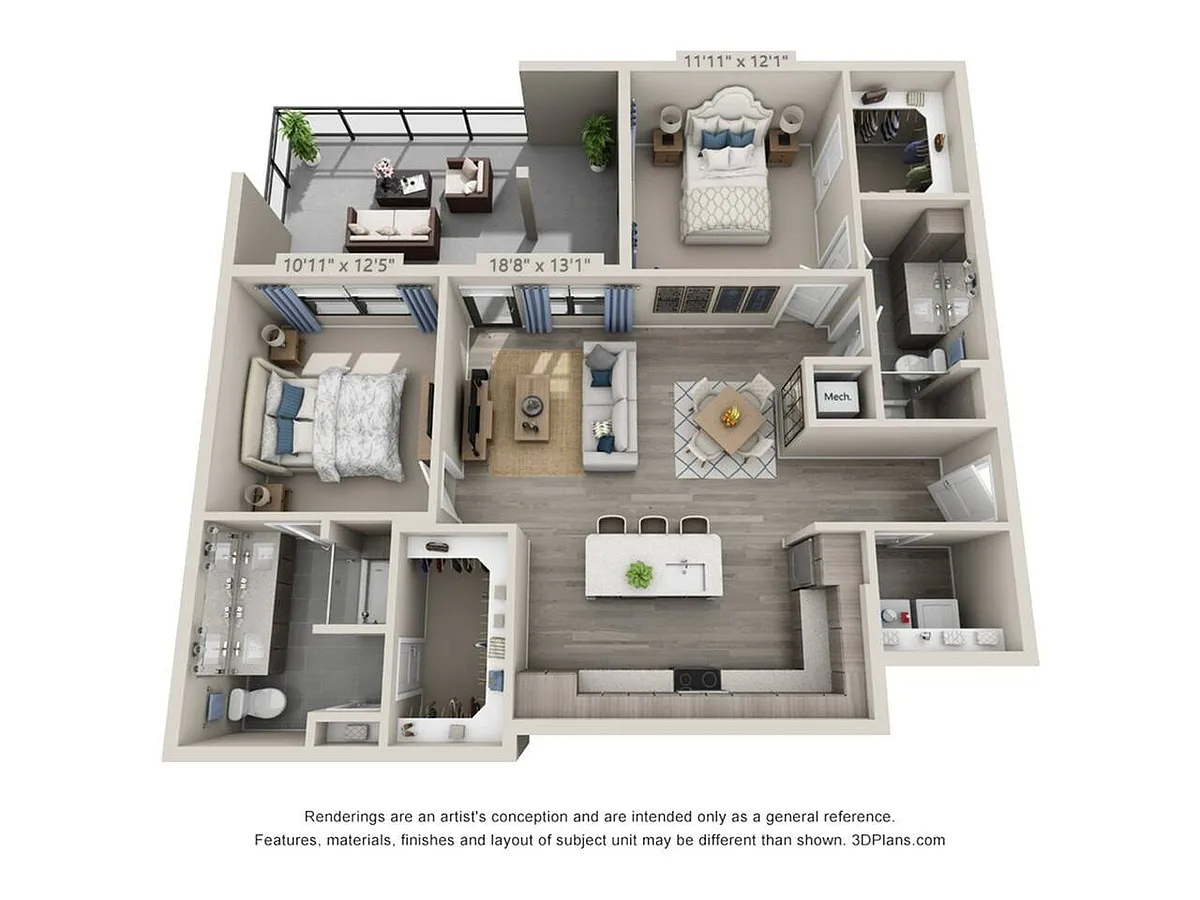 Floor plan B3C