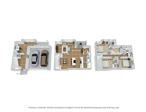 Floor plan Yard 3.2.5 + den (garage)