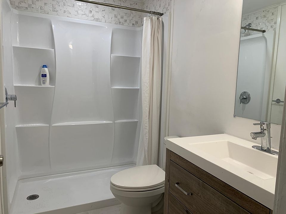 Shower in bath