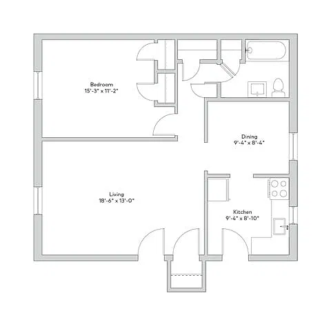 Floor plan RTG-1b1b