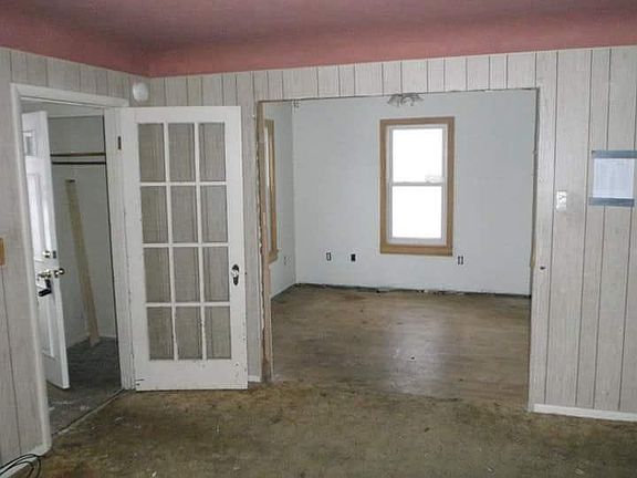 Living room looking into office