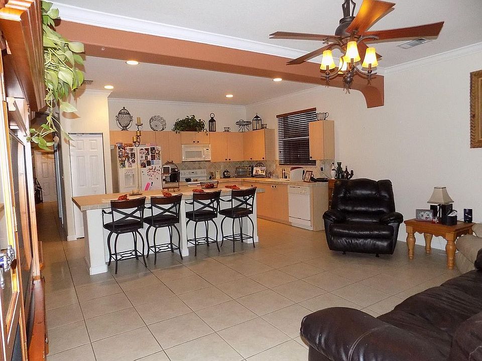 Large kitchen and living 