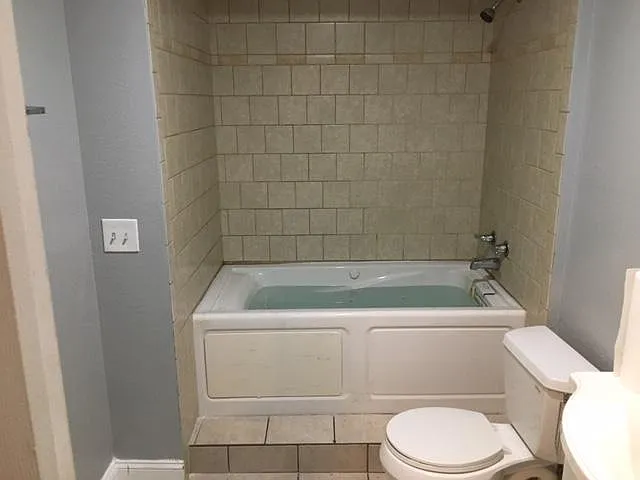 bathroom 2- spa tub and shower