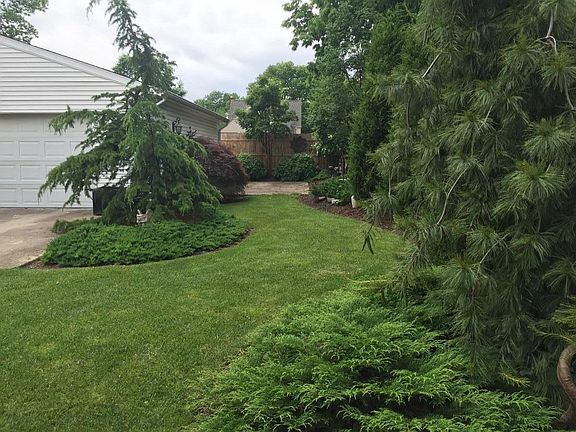 landscaped & fenced backyard