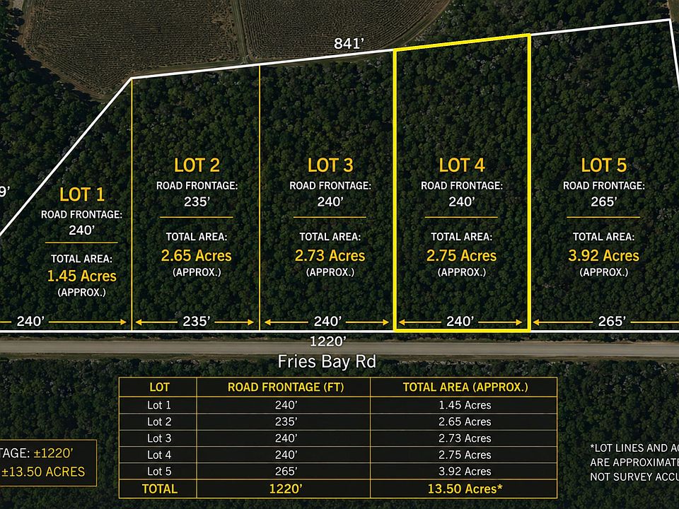 1st image of LOT 4 Fries Bay Rd.