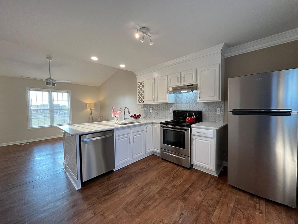 Stainless steel appliances.